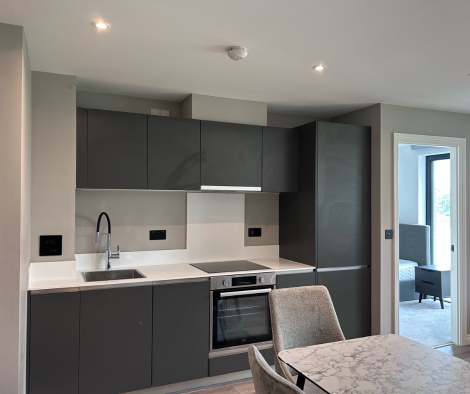 Spotless modern kitchen after a Freshlayer standard clean in Leeds